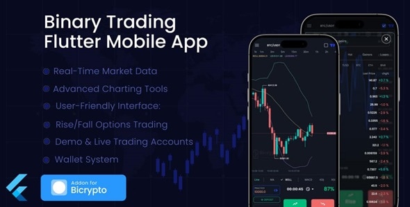 Binary Trading Flutter Mobile App - CodeCanyon Item for Sale