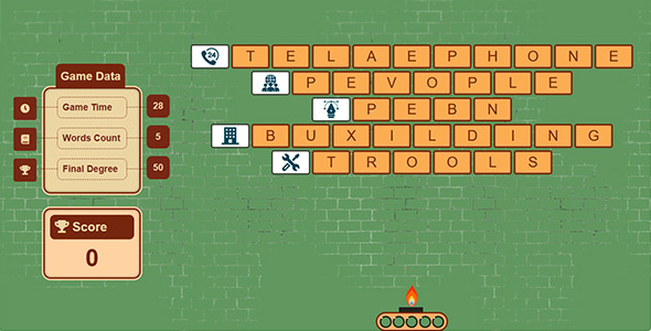 Words Memorization Game - CodeCanyon Item for Sale