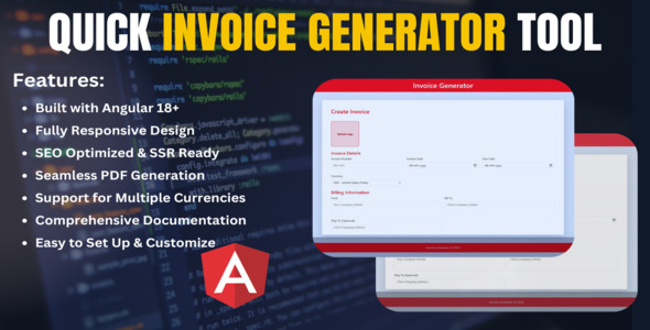Modern Invoice Generator - Simplify Billing & Boost Productivity - CodeCanyon Item for Sale