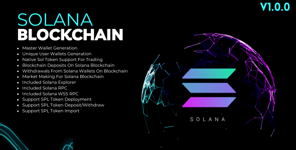Solana Blockchain for Ecosystem Addon - SPL Tokens Supported - CodeCanyon Item for Sale