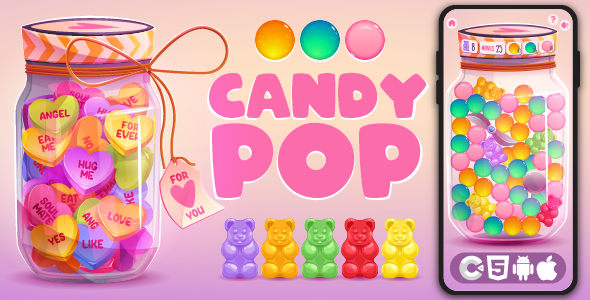Candy Pop - HTML5 Game, Construct 3 - CodeCanyon Item for Sale