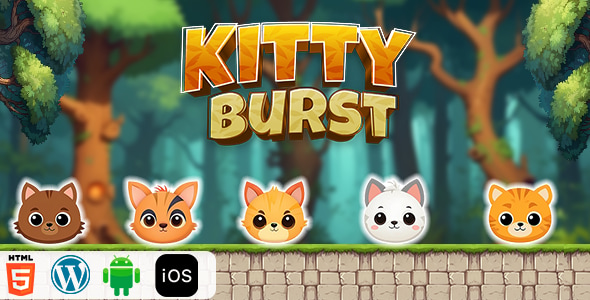 Kitty Burst - HTML5 Construct3 Game - CodeCanyon Item for Sale