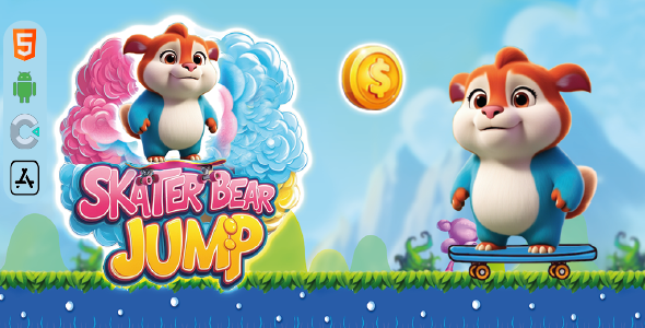 Sketer Bear Jump - HTML5 Construct3 Game - CodeCanyon Item for Sale