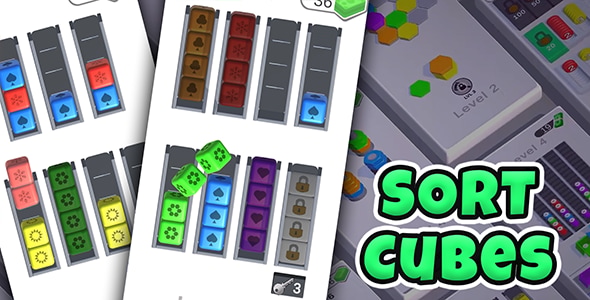 Sort Cubes - HyperCasual Puzzle Game - Unity - CodeCanyon Item for Sale