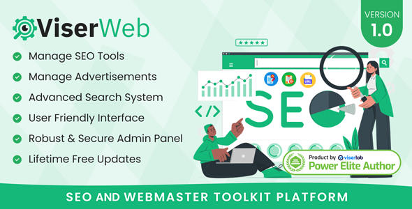 ViserWeb - SEO And Webmaster Toolkit Platform - CodeCanyon Item for Sale