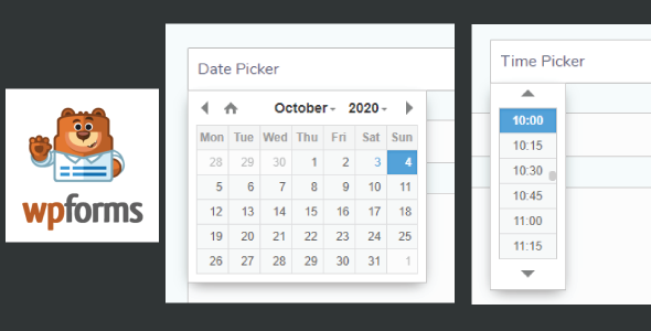 Date Time Picker for WPForms WordPress Plugin - CodeCanyon Item for Sale