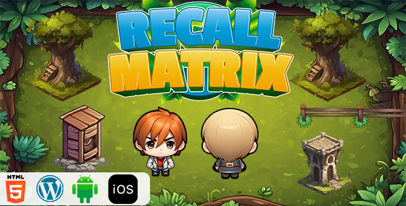 Recall Matrix - HTML5 Construct3 Game - CodeCanyon Item for Sale