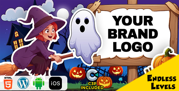 Halloween Witch HTML5 Construct 3 Game - CodeCanyon Item for Sale