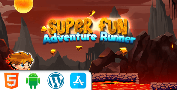 Super Fun Adventure Runner - HTML5 Construct3 Game - CodeCanyon Item for Sale