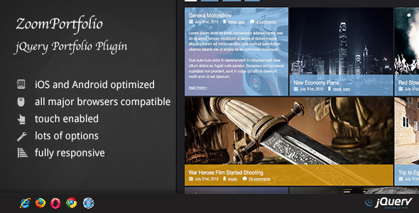 ZoomFolio - jQuery Portfolio Plugin - CodeCanyon Item for Sale