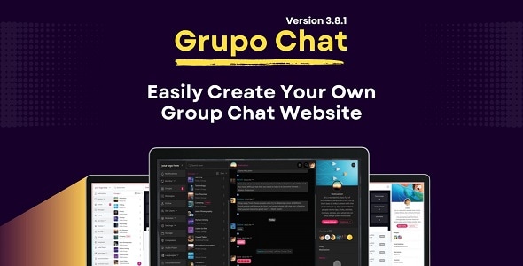 Grupo Chat - Chat Room & Private Chat PHP Script by baevox
