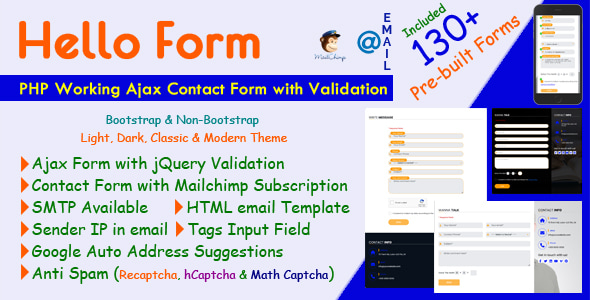 Hello Form - PHP Working Ajax Contact Form with Validation - CodeCanyon Item for Sale