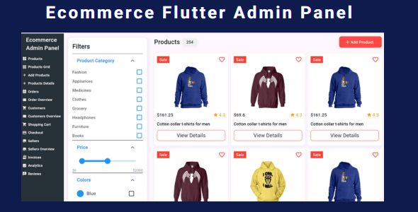 EcomDash – Complete Ecommerce Web Admin Panel Dashboard WebKit Flutter - CodeCanyon Item for Sale