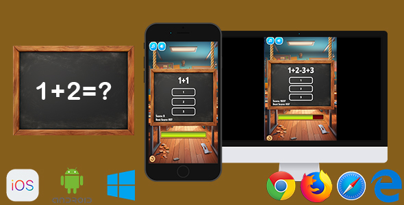 1+2=? - HTML5 Game - CodeCanyon Item for Sale