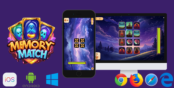 Memory Match - HTML5 Game - CodeCanyon Item for Sale