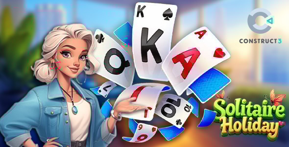 Solitaire Holiday - HTML5 Game - Construct 3 - CodeCanyon Item for Sale