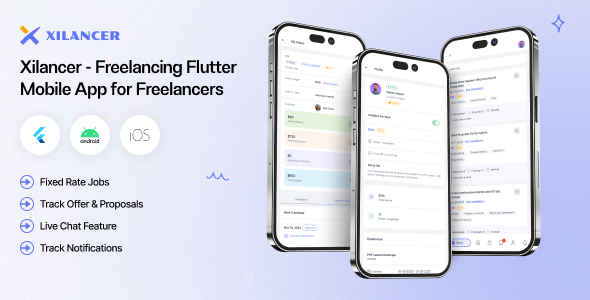 Freelancer Flutter Mobile App - Xilancer Freelancer Marketplace Platform - CodeCanyon Item for Sale