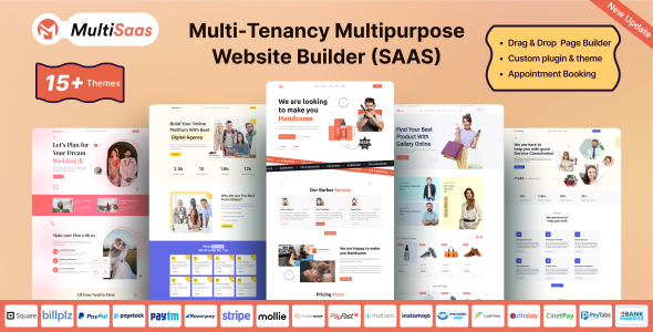 MultiSaas - Multi-Tenancy Multipurpose Website Builder (Saas) - CodeCanyon Item for Sale