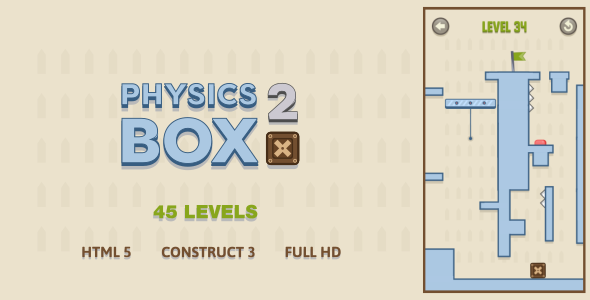 Physics Box 2 - HTML5 Game (Construct3) - CodeCanyon Item for Sale