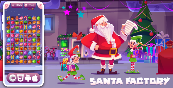 Santa Factory - HTML5 Game, Construct 3 - CodeCanyon Item for Sale