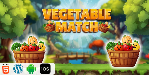 Vegetable Match - HTML5 Construct3 Game - CodeCanyon Item for Sale