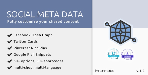 Social Meta Data for Prestashop - CodeCanyon Item for Sale