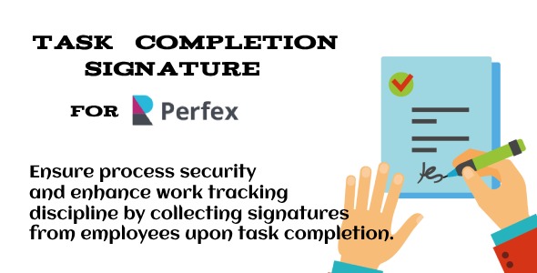 Task Signature Module - Perfex CRM - CodeCanyon Item for Sale