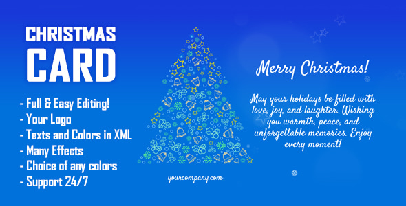 Christmas Card - Animated HTML5 Canvas Template - CodeCanyon Item for Sale