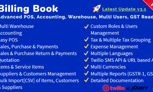 Billing Book -Advanced POS, Inventory, Accounting, Warehouse, Multi ...