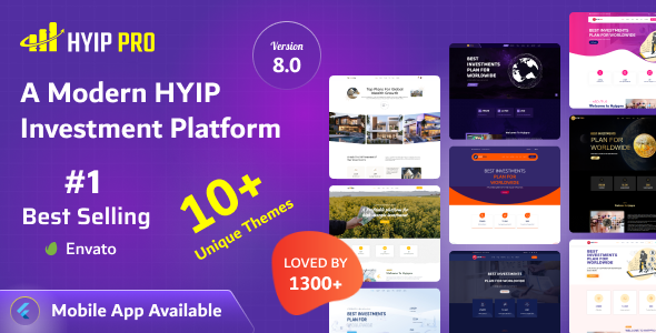 HYIP PRO - A Modern HYIP Investment Platform - CodeCanyon Item for Sale