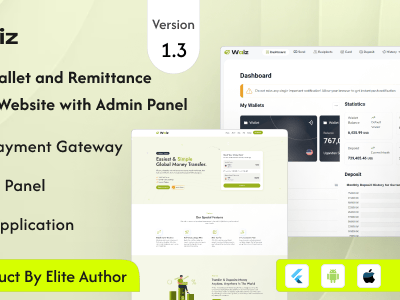 Waiz - Digital Wallet and Remittance App and Website with Admin Panel ...
