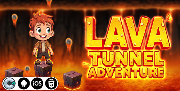 Lava Tunnel Adventure - HTML5 Construct3 Game - CodeCanyon Item for Sale