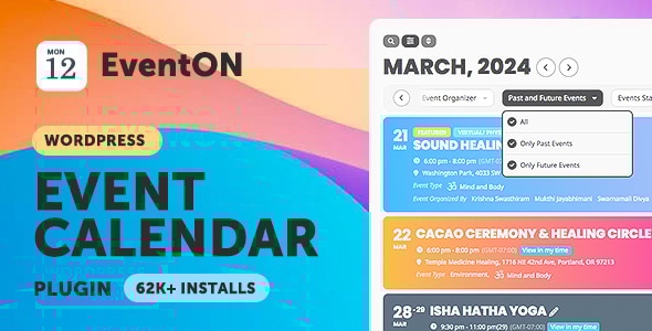 EventON - WordPress Virtual Event Calendar Plugin - CodeCanyon Item for Sale