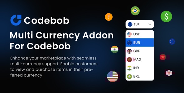 Multi-Currency Addon For Codebob - CodeCanyon Item for Sale
