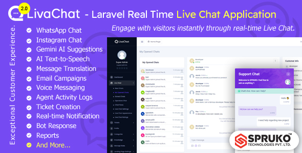 LivaChat – Real-Time Live Chat CRM to Boost Sales & Support - CodeCanyon Item for Sale