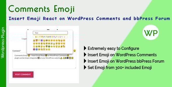 Comments Emoji - Insert Emoji React on WordPress Comments and bbPress Forum - CodeCanyon Item for Sale