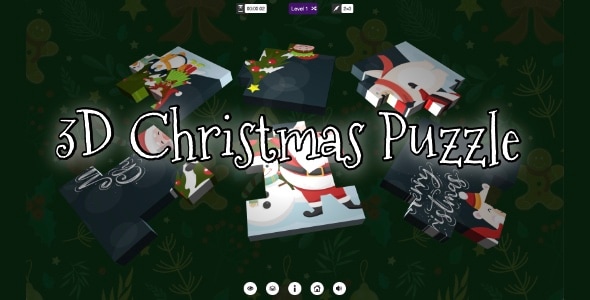 3D Christmas Puzzle - Cross Platform Puzzle Game - CodeCanyon Item for Sale