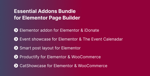 Essential Addons Bundle for Elementor Page Builder - CodeCanyon Item for Sale