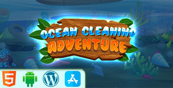 Ocean Cleaning Adventure - HTML5 Construct3 Game - CodeCanyon Item for Sale