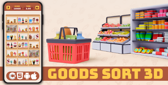 Goods Sort 3D - Match 3 - HTML5 Game, Construct 3 - CodeCanyon Item for Sale