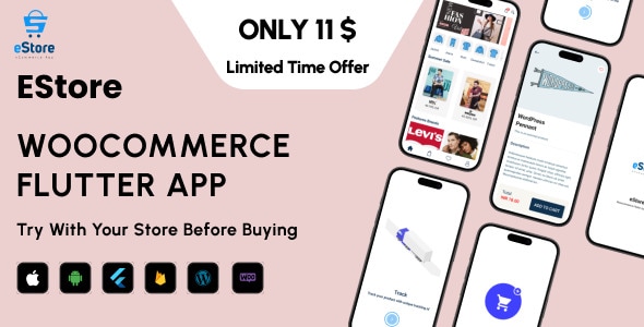 eStore - Build a Flutter eCommerce Mobile App for Android and iOS from ...