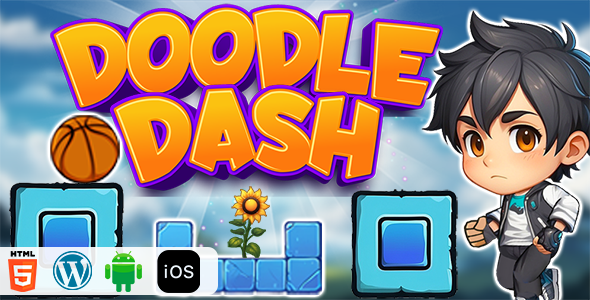 Doodle Dash - HTML5 Construct3 Game - CodeCanyon Item for Sale