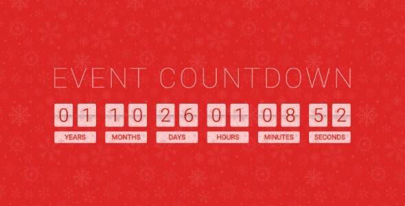 Event Countdown - Multipurpose - CodeCanyon Item for Sale