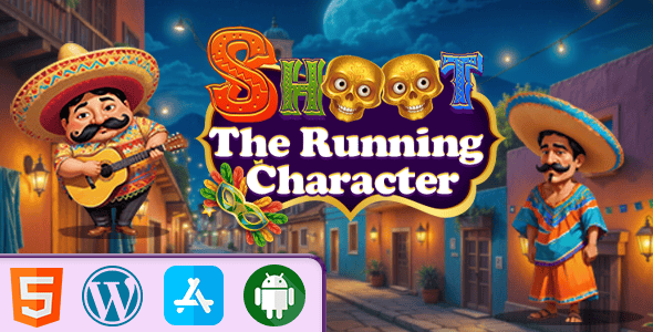 Shoot The Running Character - HTML5 Construct3 Game - CodeCanyon Item for Sale