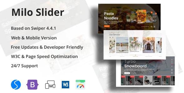 Milo Slider - Responsive HTML Hero Slider - CodeCanyon Item for Sale