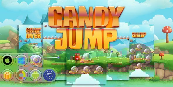 Candy Jump Game Template - CodeCanyon Item for Sale