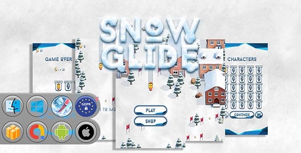 Snow Glide Game Template - CodeCanyon Item for Sale