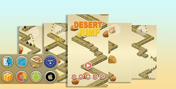 Desert Jump Game Template - CodeCanyon Item for Sale