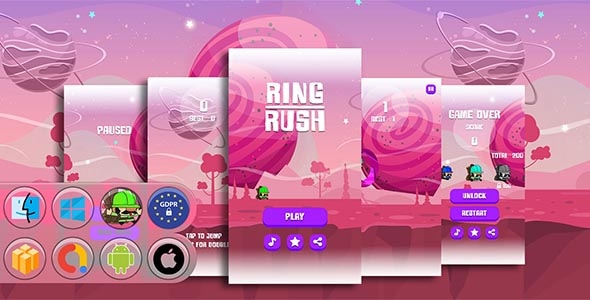 Ring Rush Game Template - CodeCanyon Item for Sale