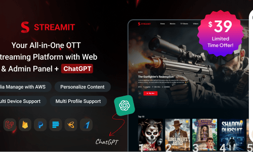 Streamit Laravel - Movie, TV Show, Video Streaming Platform With ...